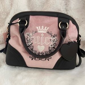 JUICY COUTURE Heritage HTF PINK Velour Satchel